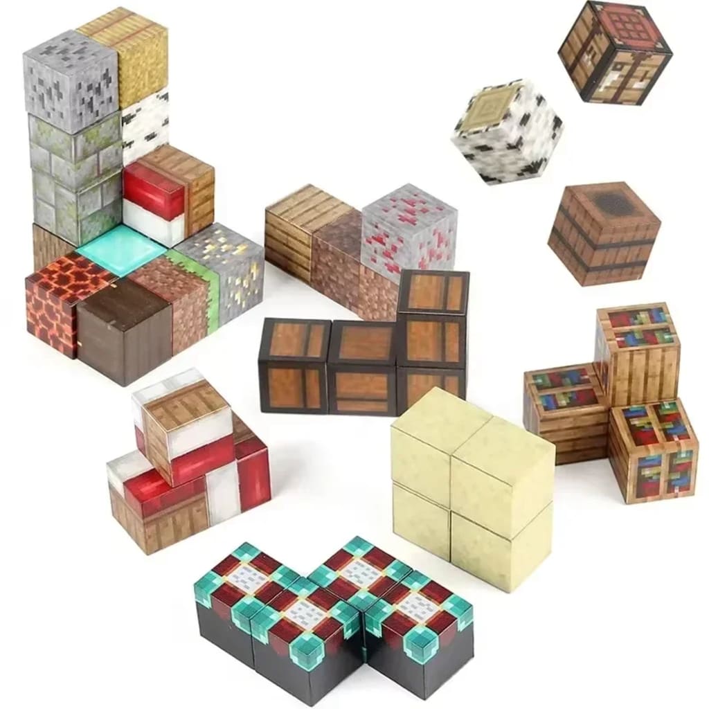 Magnetic Pixel Blocks - Explore unlimited designs